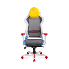 DXRacer Air Series Gaming Chair – Modular design ultra Breathable D7200, 4D Armrests, White/Red/Blue